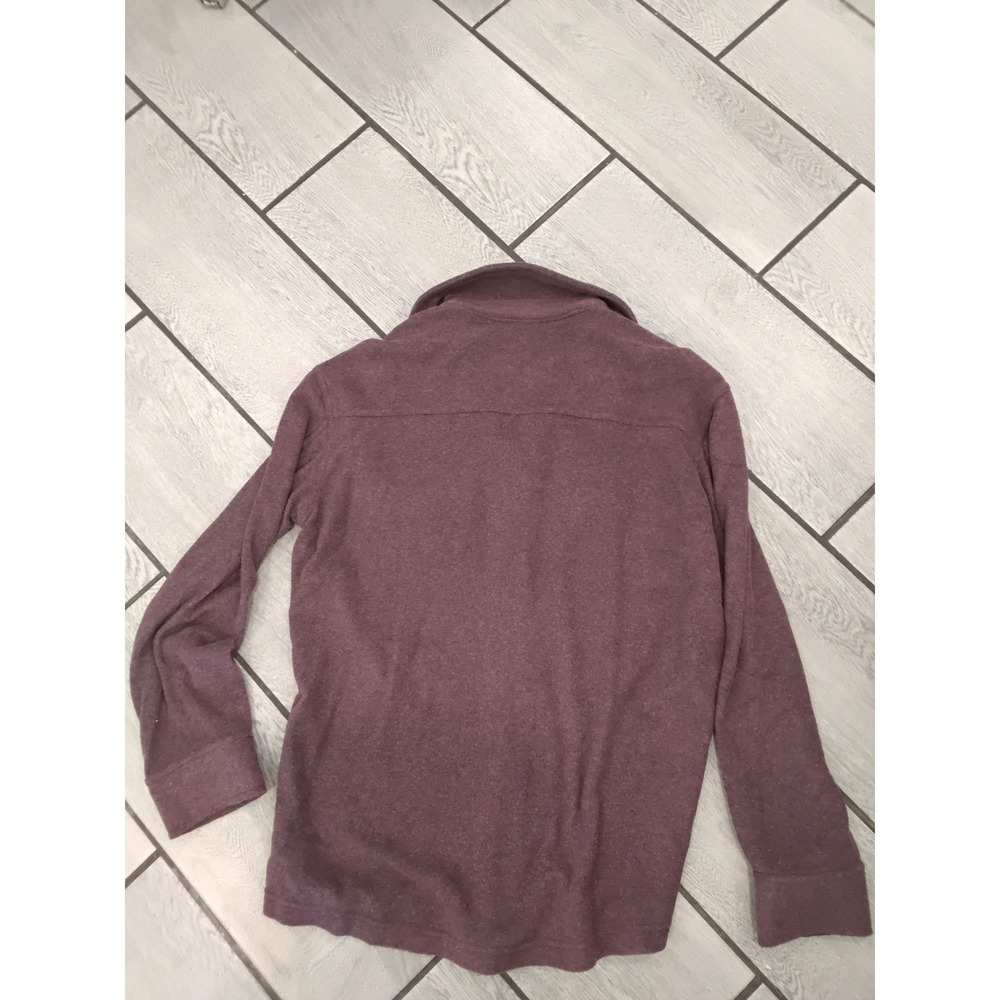 32 Degrees Heat Plum Heather Fleece Button Up Shirt Jacket Shacket Sm-New - Picture 6 of 6
